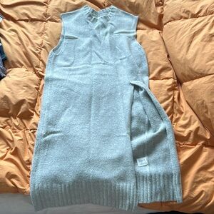 Grey Oak+fort sleeveless sweater tunic dress, size S